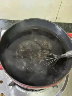 Make Mango tart and black powder step 3