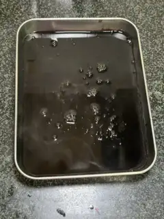 Make Mango tart and black powder step 4