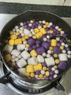 Make Mango tart and black powder step 7