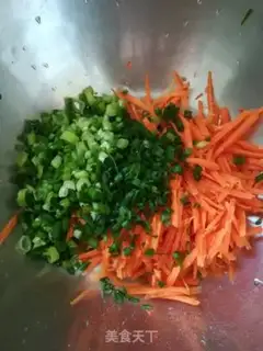 Make Carrot onion pancakes step 2