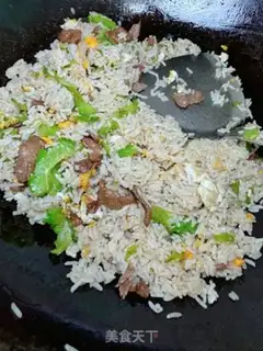 Make Suffering beef fried rice step 10