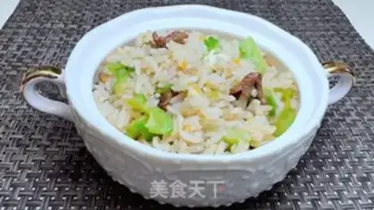 Make Suffering beef fried rice step 11