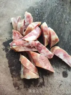 Make Pepper onion fried sausage step 2