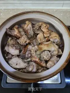 Make Gold needle and mushroom chicken step 11