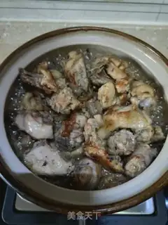 Make Gold needle and mushroom chicken step 12
