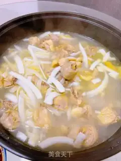 Make Abalone coconut chicken step 2