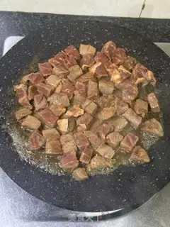Make Butter-coated beef grains step 7