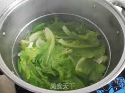 Make Garlic lettuce step 1