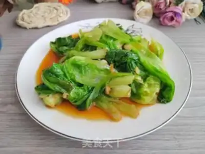 Make Garlic lettuce step 6