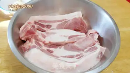 Make Ten greasy porks step 4