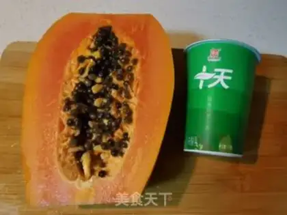 Make Sour-milk papaya step 0
