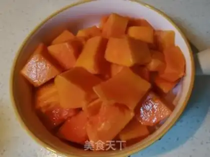 Make Sour-milk papaya step 1