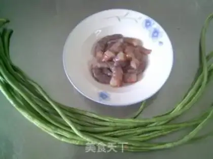 Make Shrimp with beans step 0