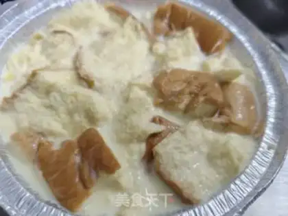 Make Egg milk bread pudding step 5
