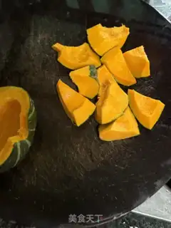 Make Pumpkin rice step 1