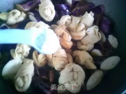 Make The eggplant burns the knots step 6
