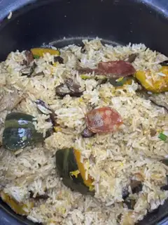 Make Pumpkin rice step 14