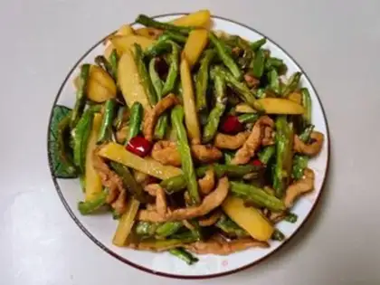 Make Dry French fries, beans step 6