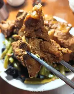 Make Four seasons of bean sauce and dragon bones step 8