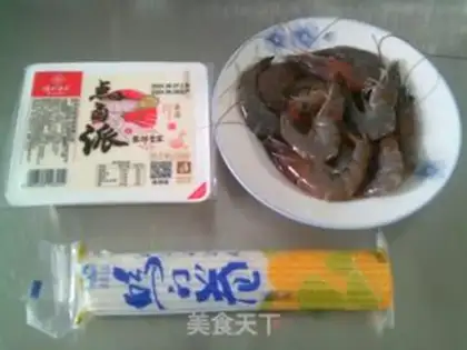 Make Shrimp board tofu soup step 0