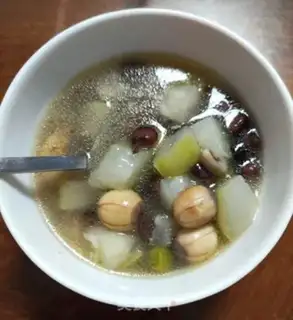 Make Lotus corn melon soup step 5