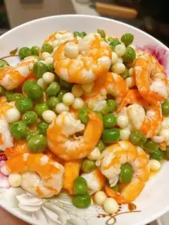 Make Chicken head, peas, shrimp step 9
