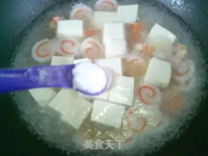 Make Shrimp board tofu soup step 9