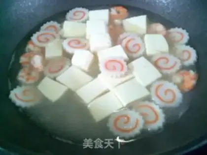 Make Shrimp board tofu soup step 11