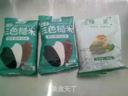 Make Green bean three-coloured rice step 0