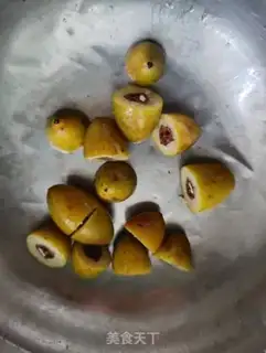 Make Green olive meat step 1