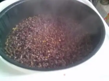 Make Green bean three-coloured rice step 7
