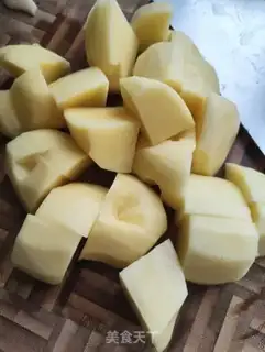 Make Potato chicken step 1