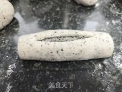 Make Black and sesame buns step 9