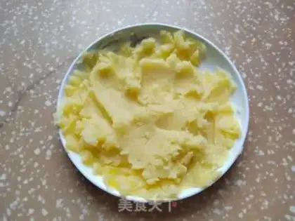 Make Potato sausage cheese bag step 4
