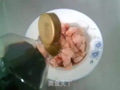 Make Chicken chest fried cucumber step 4
