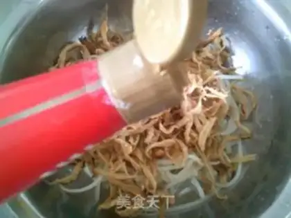 Make ♪ ♪ With a green bean bud ♪ step 8