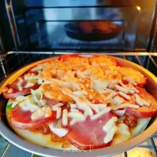 Make Ham pizza step 9