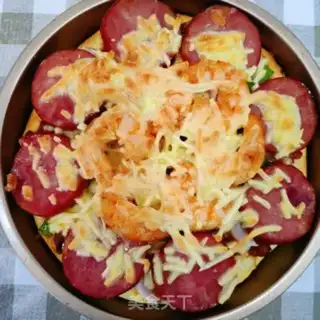 Make Ham pizza step 10