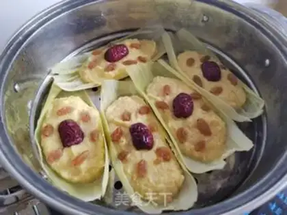 Make Fresh corn juice rice cake step 7