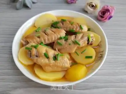 Make Potato steamed chicken wings step 6