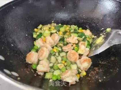 Make cucumber shrimp step 5