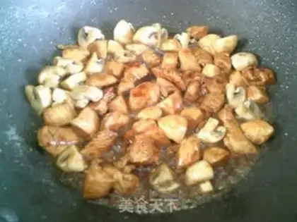 Make Mushroom fried chicken chest step 12