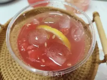 Make Watermelon iced lemon tea step 7