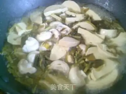 Make Pickles, mushrooms, circa step 5