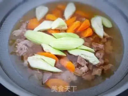 Make Smelt beef soup step 5