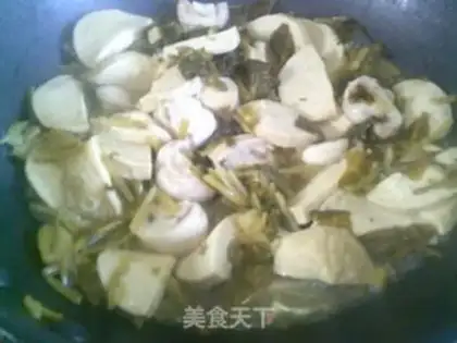Make Pickles, mushrooms, circa step 7