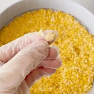 Make Green bean cake step 4