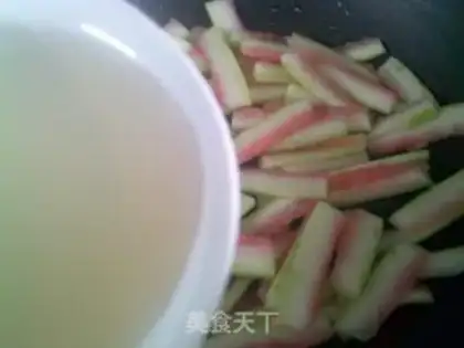 Make Round clams and watermelon peels step 8