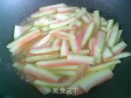 Make Round clams and watermelon peels step 9
