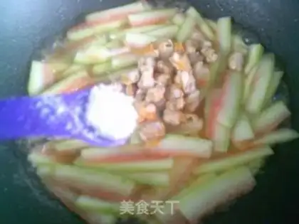 Make Round clams and watermelon peels step 10